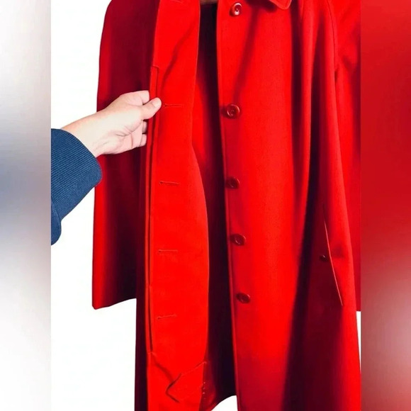 Burberry Red Trench Coat - Picture 10 of 15
